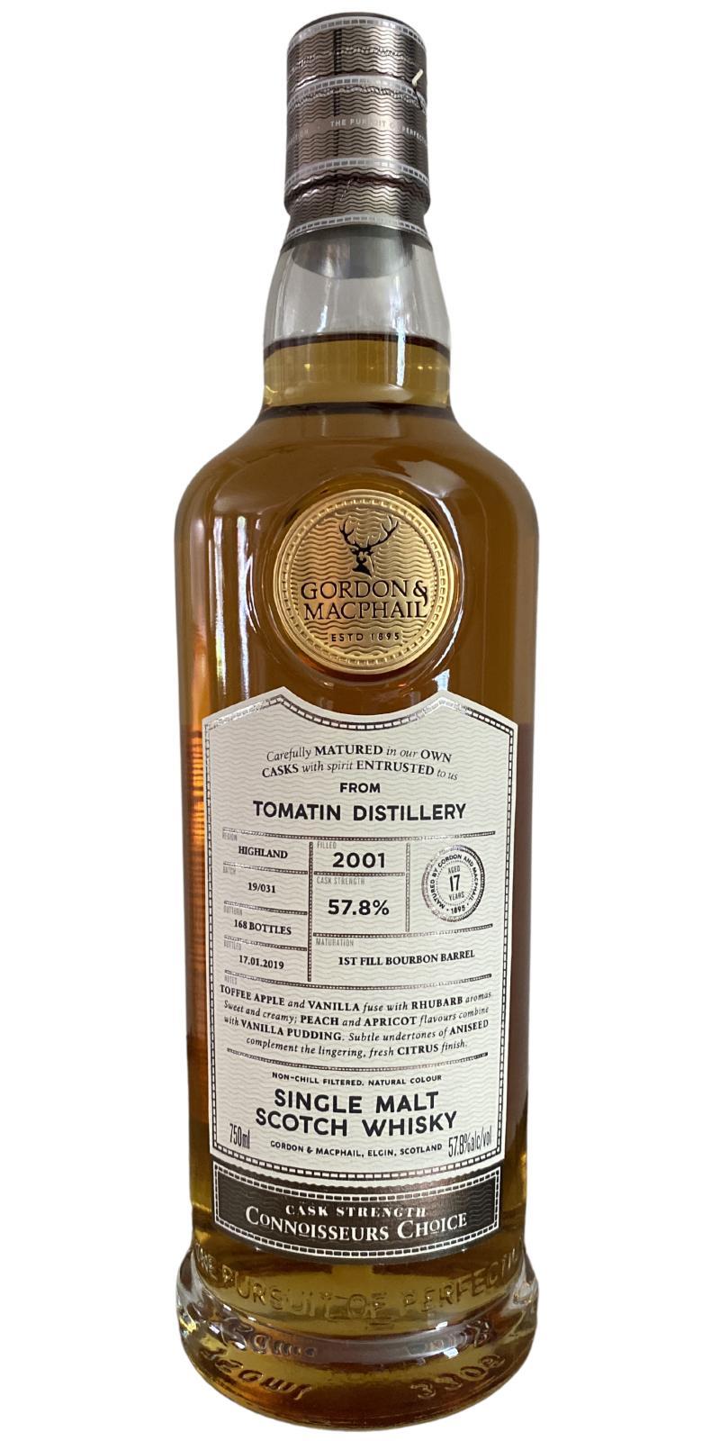 Tomatin 2001 GM Connoisseurs Choice - Cask Strength