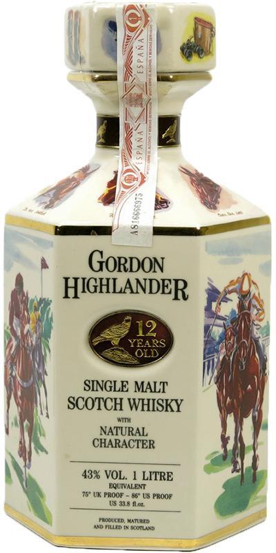 Gordon Highlander 12-year-old GHL Thoroughbred Decanter