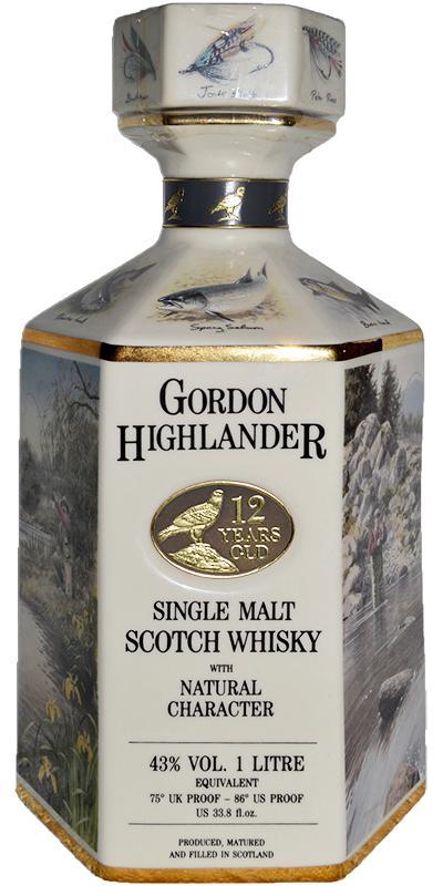 Gordon Highlander 12-year-old GHL Fly Fishing Decanter