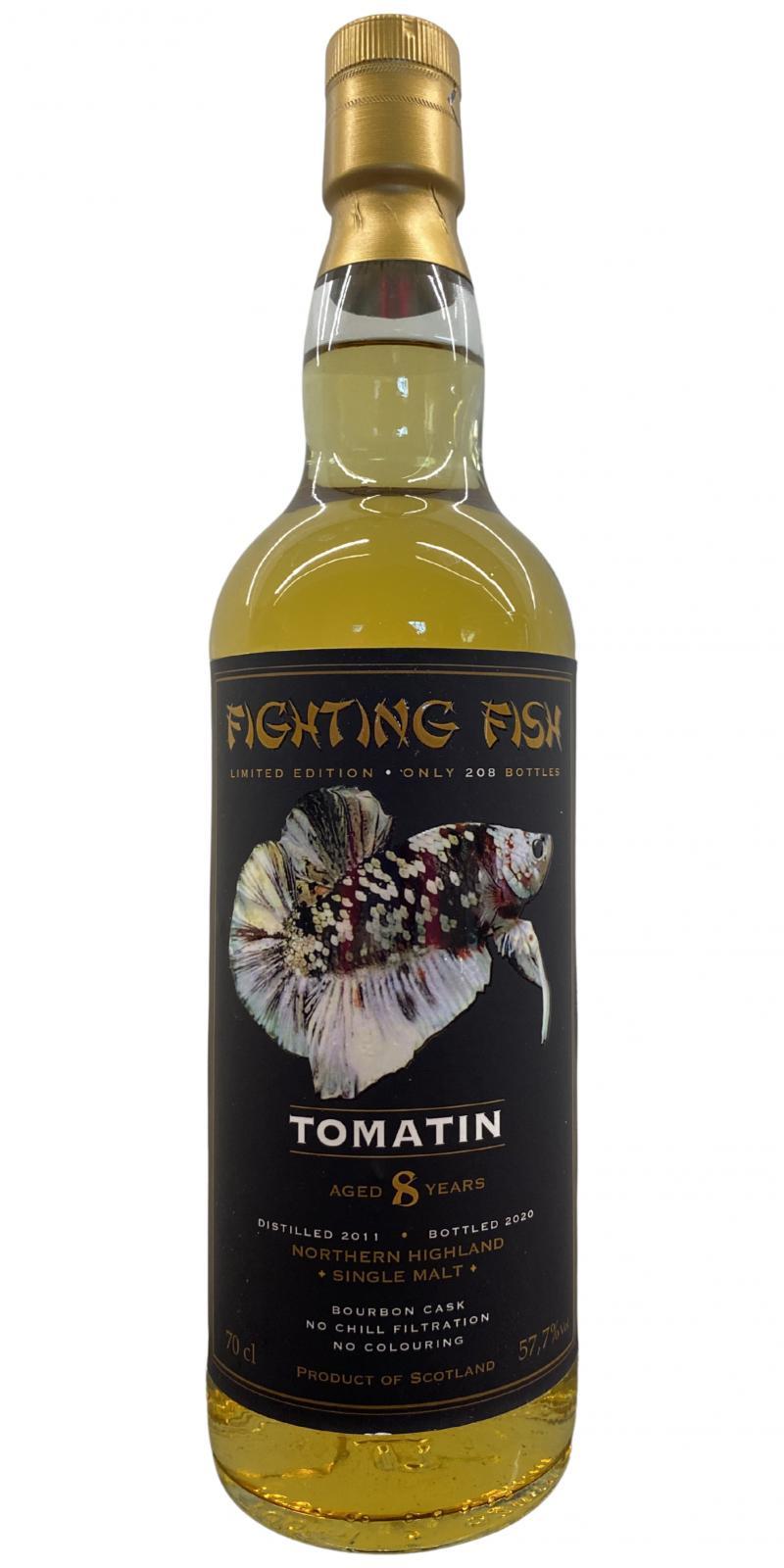 Tomatin 2011 JW Fighting Fish