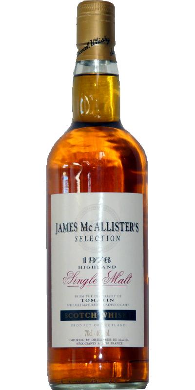 Tomatin 1976 McA Distilleries de Matha Import