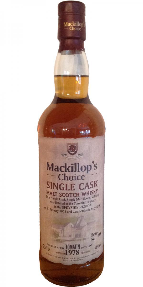 Tomatin 1978 McC Single Cask