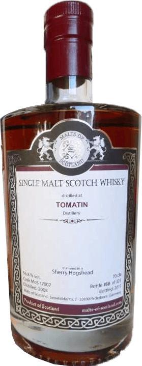 Tomatin 2008 MoS