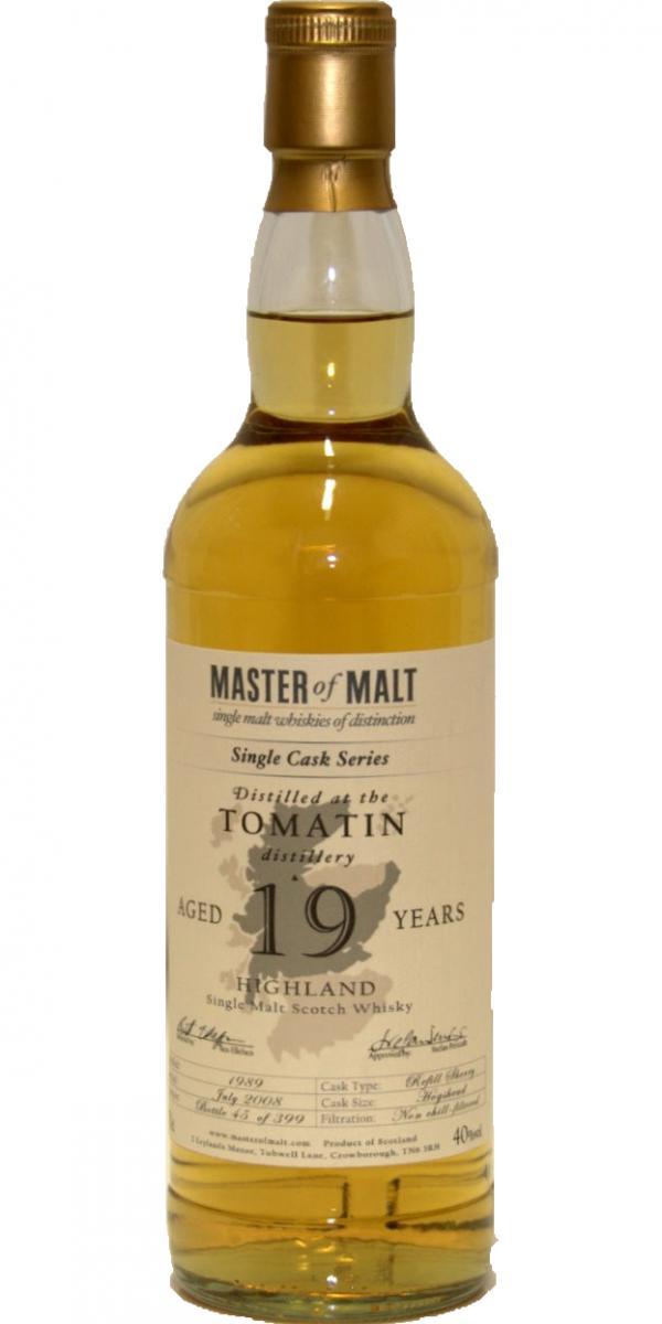 Tomatin 1989 MoM Single Cask Series