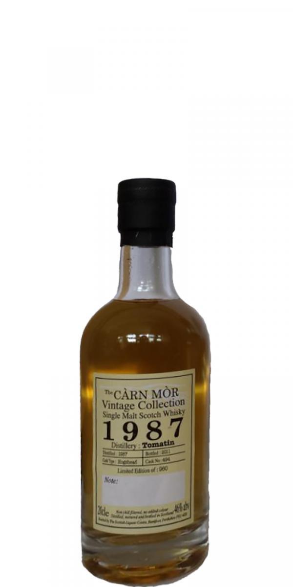 Tomatin 1987 MMcK Càrn Mòr Strictly Single Cask