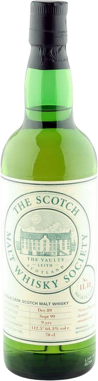 Tomatin 1989 SMWS 11.18 Coco-Pops and dentists mouthwash