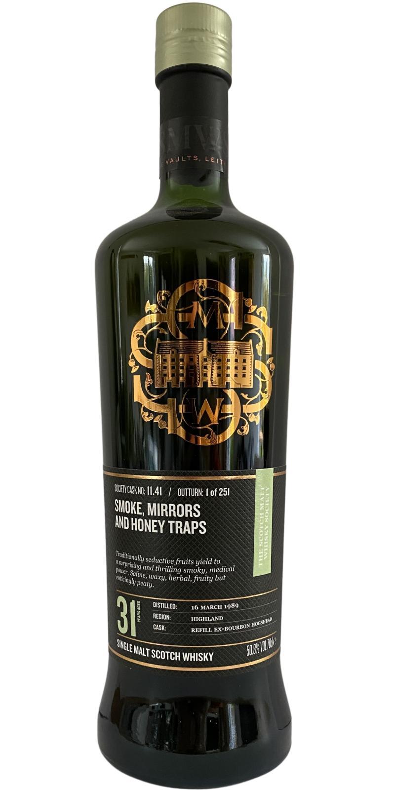 Tomatin 1989 SMWS 11.41 Smoke, mirrors and honey traps