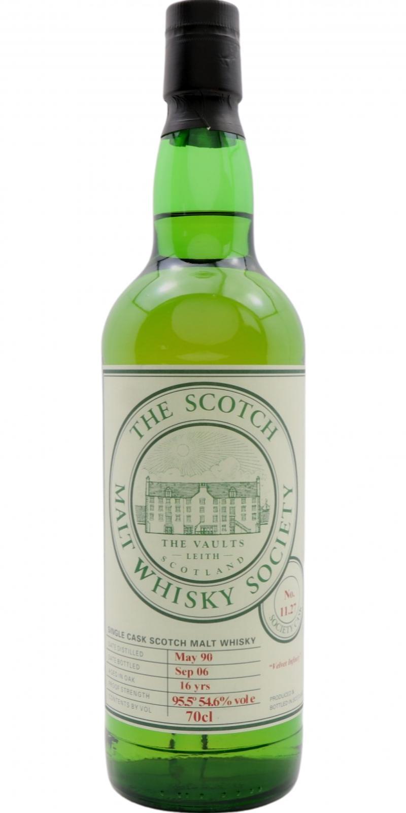 Tomatin 1990 SMWS 11.27 Velvet Infinity