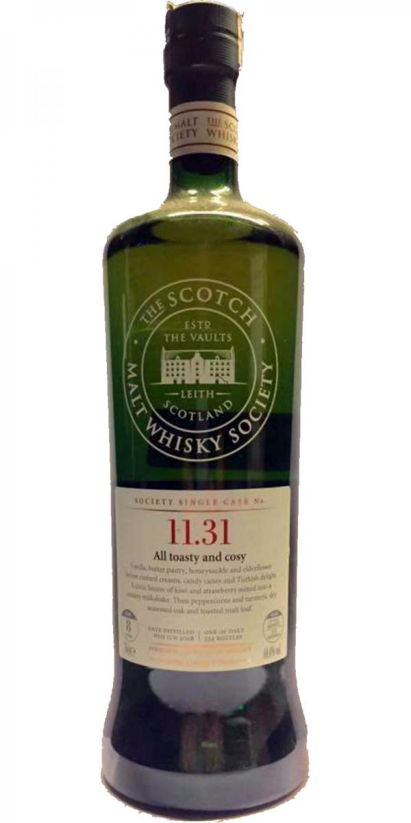 Tomatin 2008 SMWS 11.31 All toasty and cosy