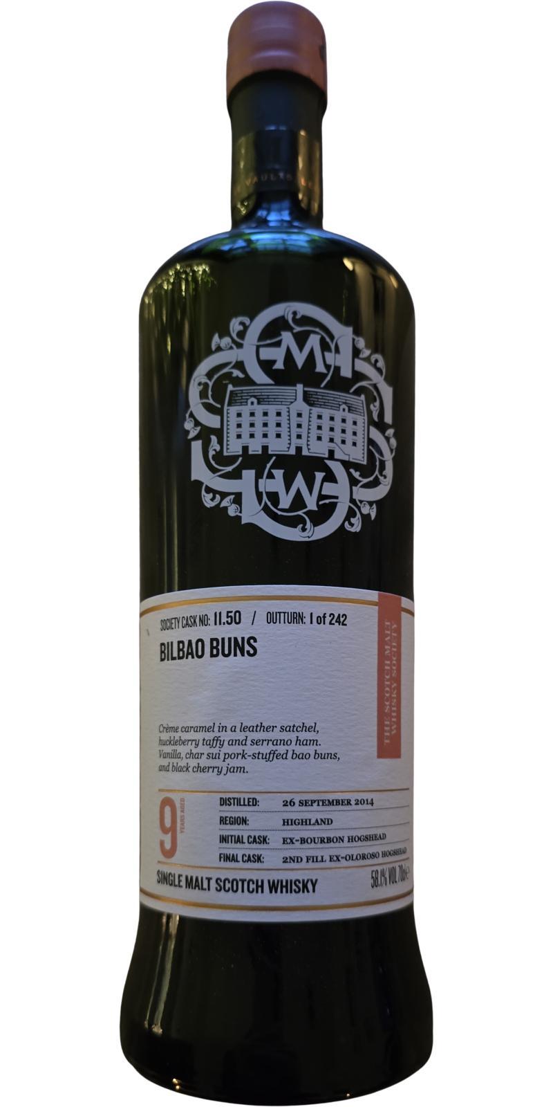 Tomatin 2014 SMWS 11.50 Bilbao buns