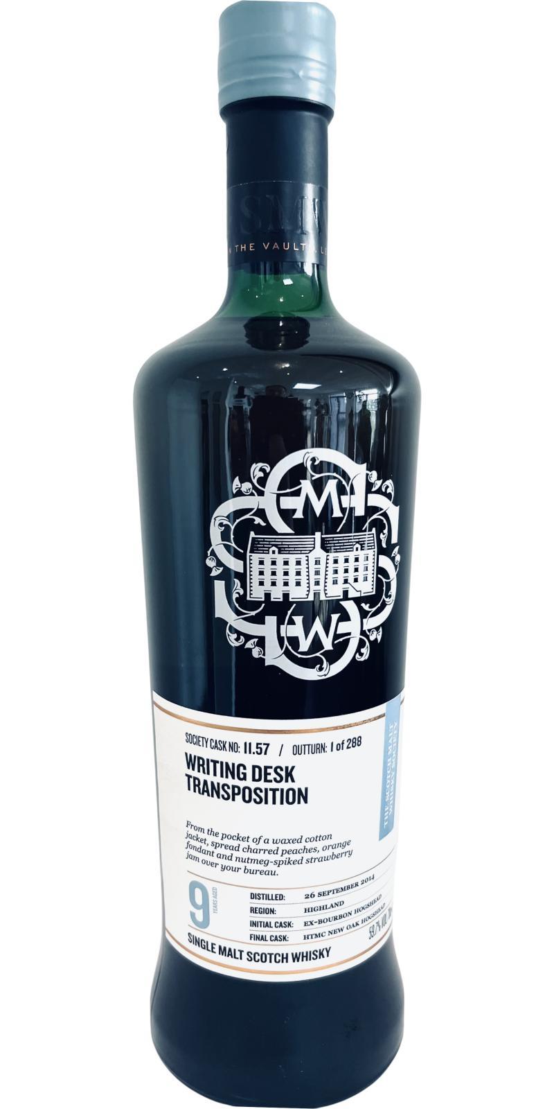 Tomatin 2014 SMWS 11.57 Writing desk transposition