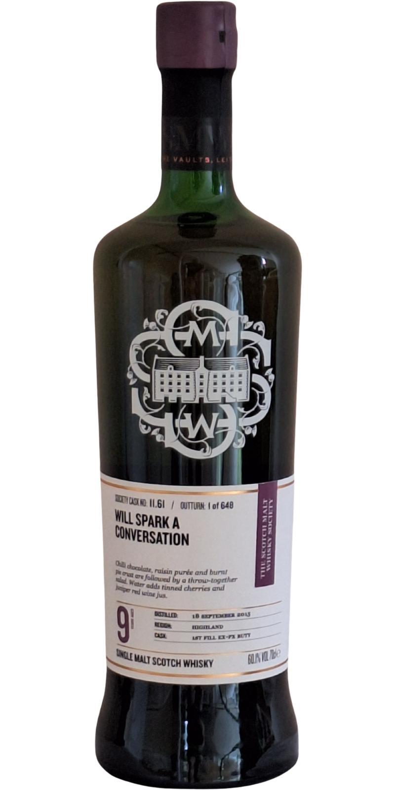 Tomatin 2015 SMWS 11.61 Will spark a conversation