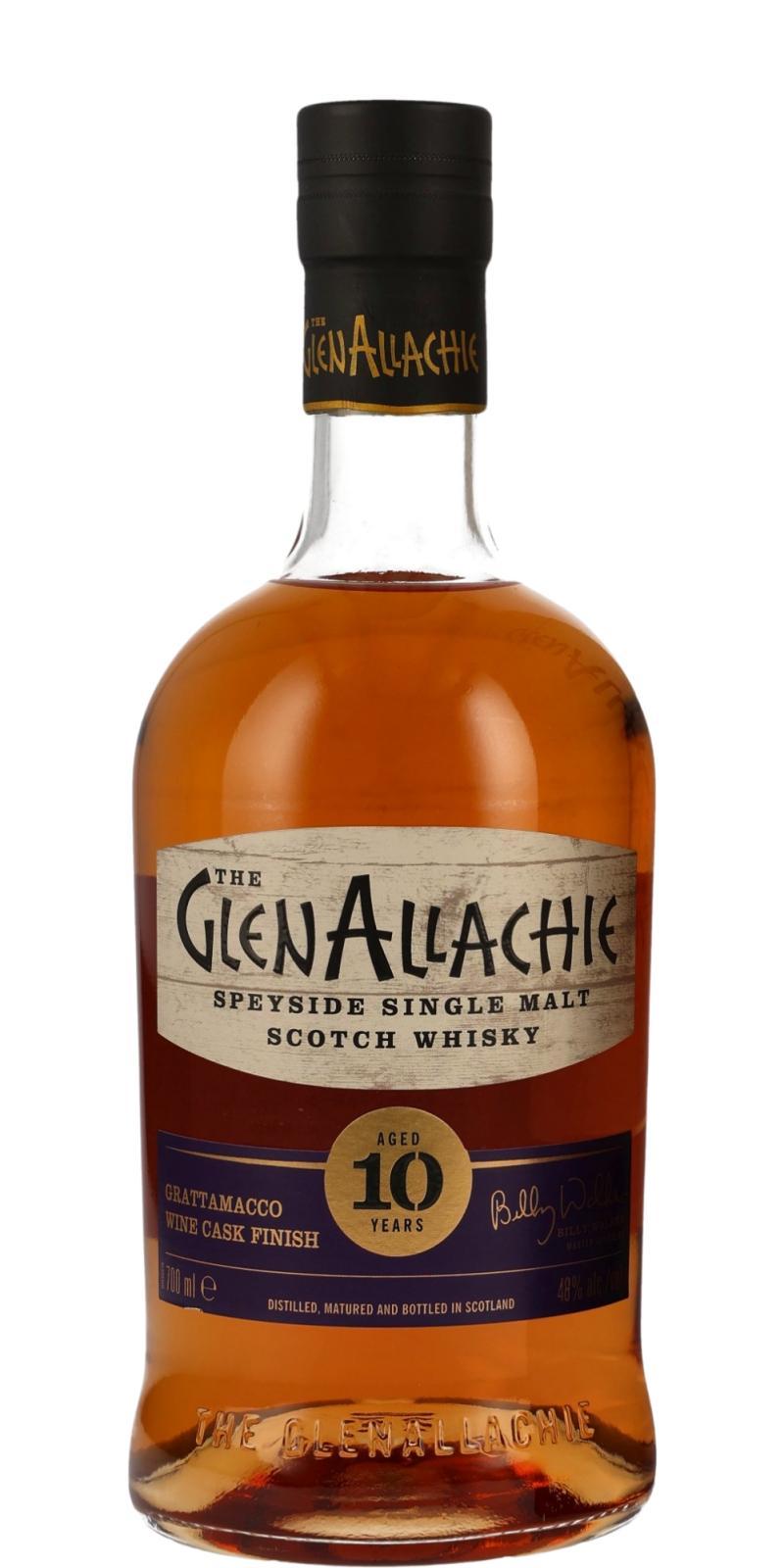 Glenallachie 10-year-old  Wine Cask Series - Grattamacco Finish