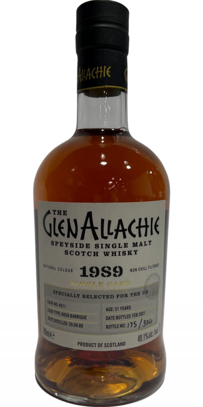 Glenallachie 1989  Single Cask