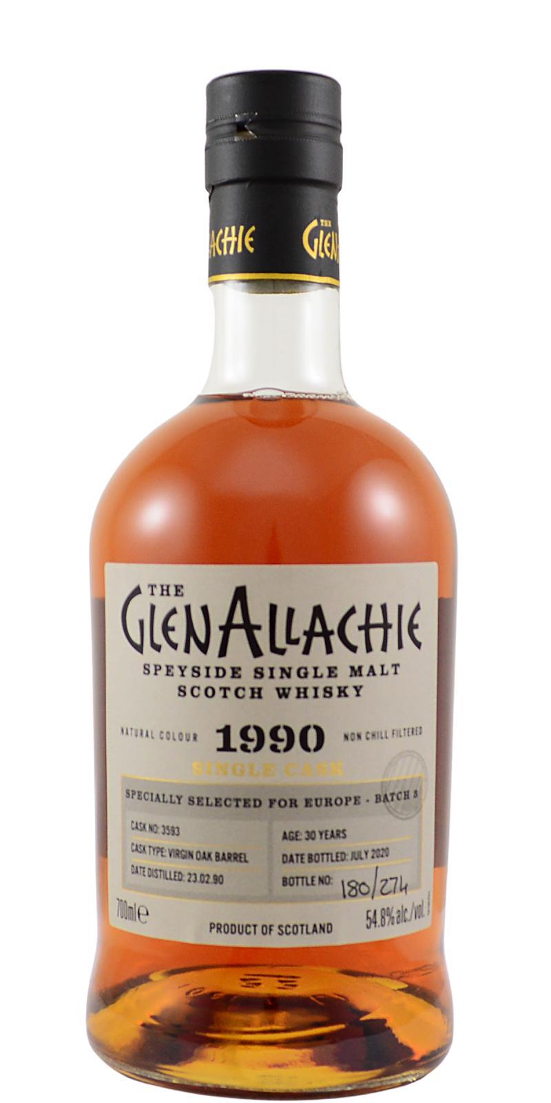 Glenallachie 1990  Single Cask