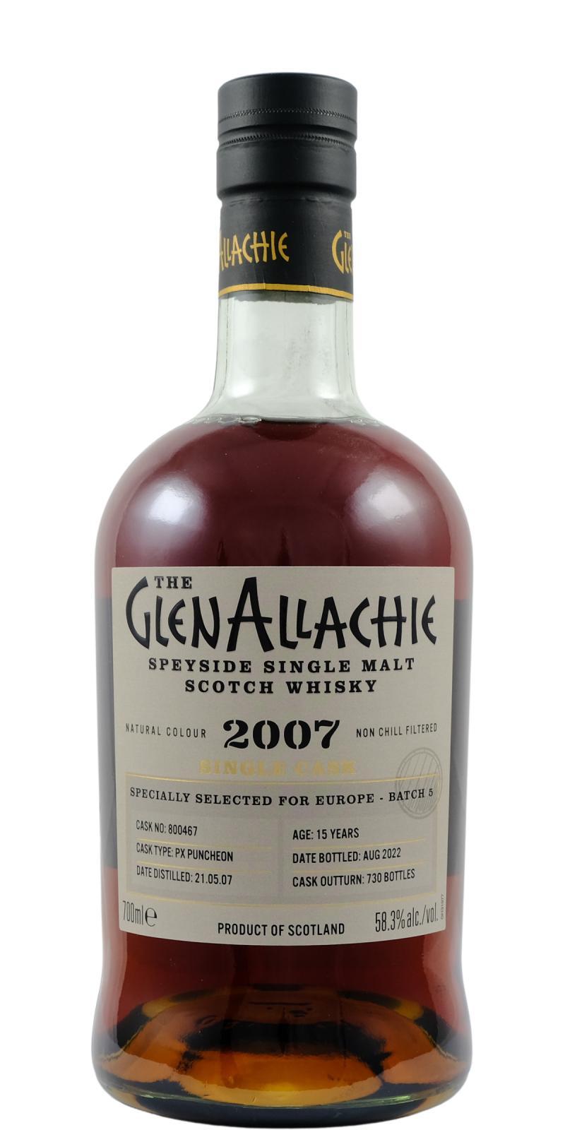 Glenallachie 2007  Single Cask for Europe - Batch 5