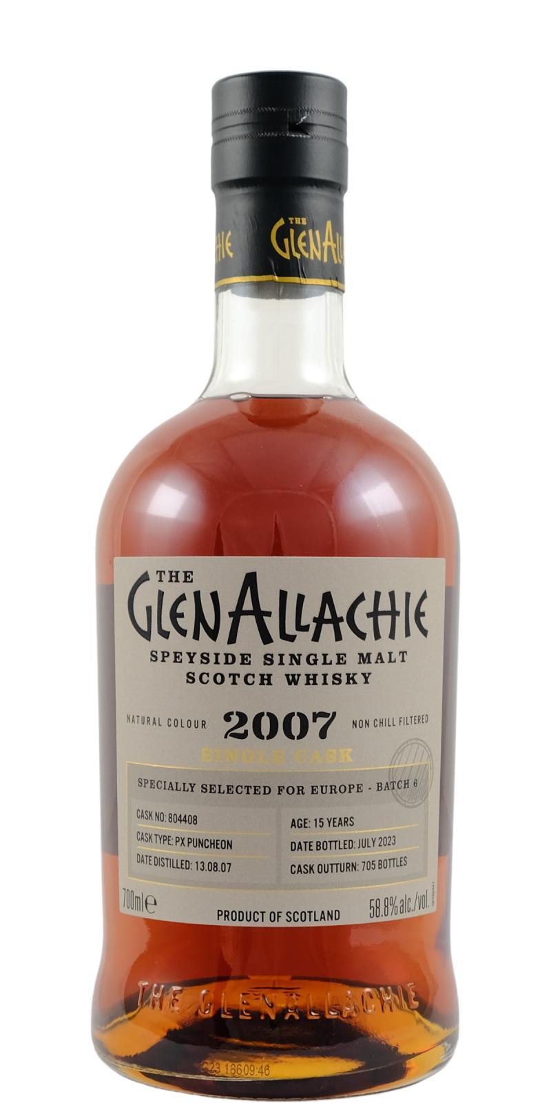 Glenallachie 2007  Single Cask for Europe - Batch 6