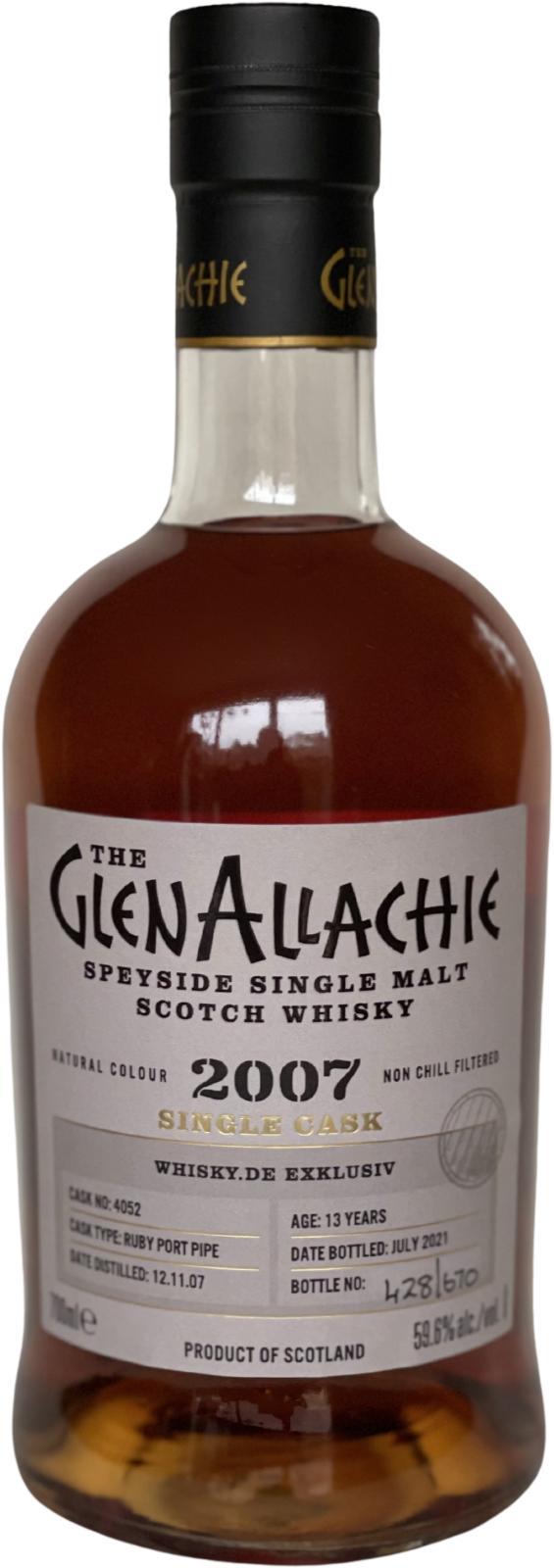 Glenallachie 2007  Single Cask