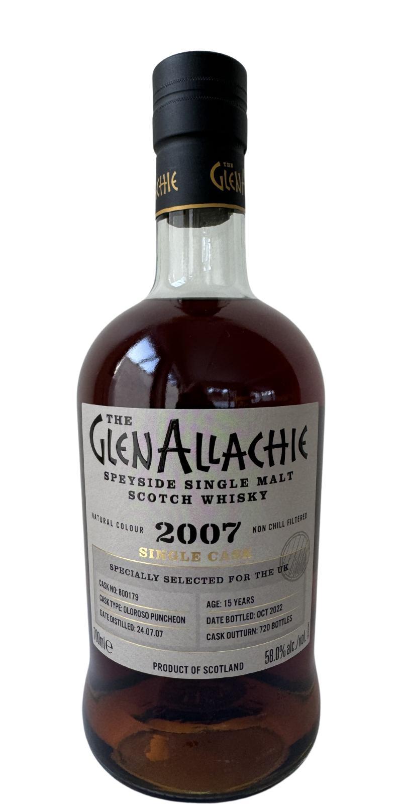 Glenallachie 2007  Single Cask