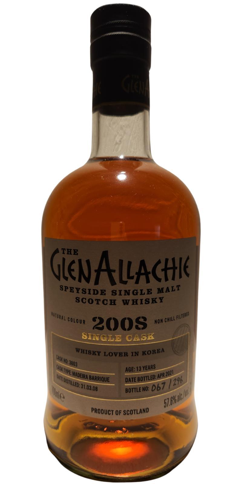 Glenallachie 2008  Single Cask