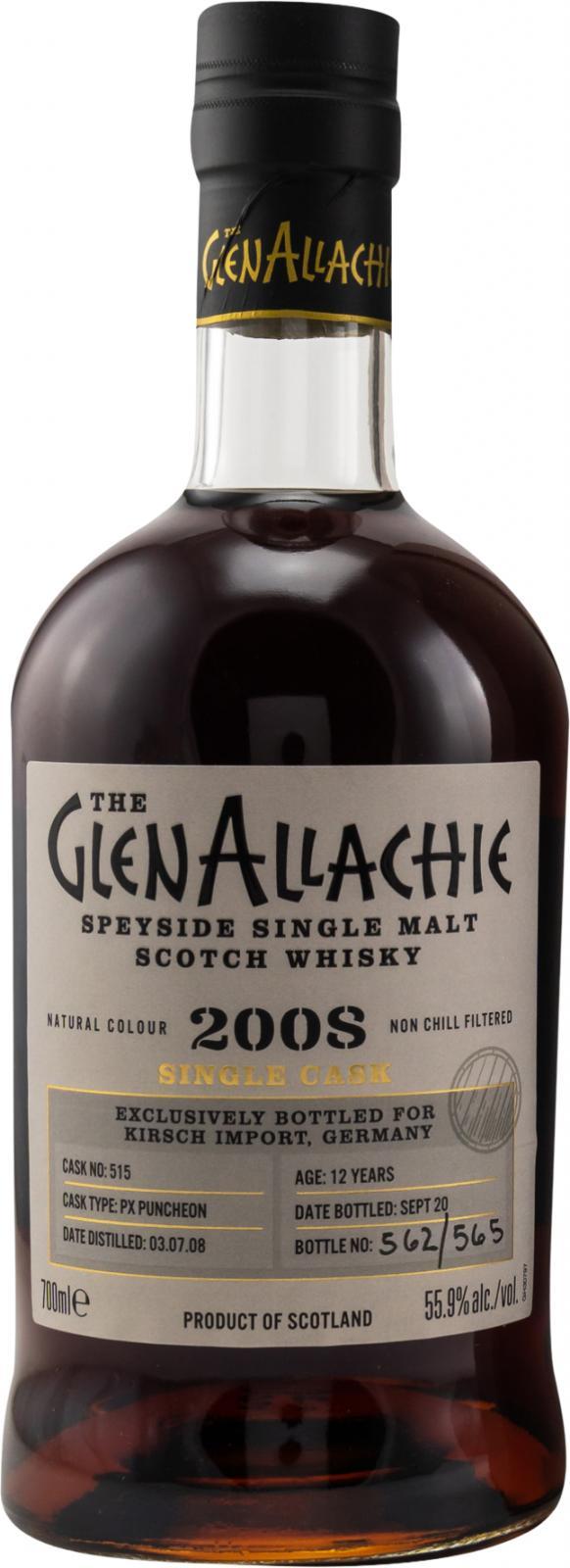 Glenallachie 2008  Single Cask