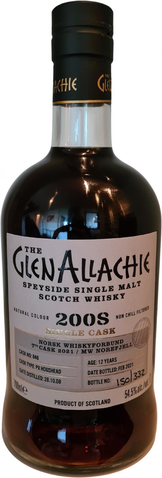 Glenallachie 2008  Single Cask