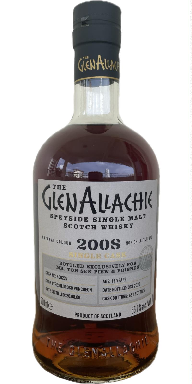 Glenallachie 2008  Single Cask