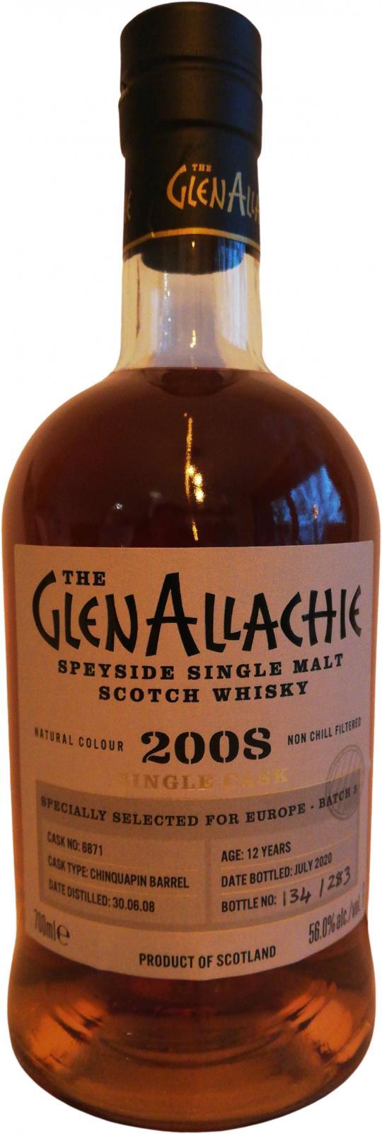 Glenallachie 2008  Single Cask