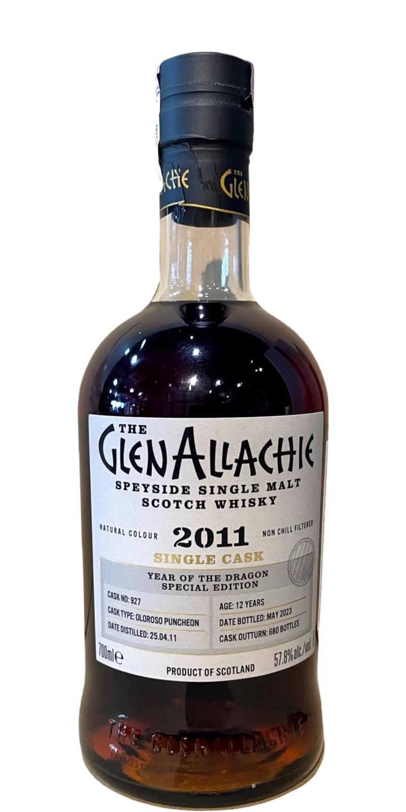 Glenallachie 2011  Single Cask