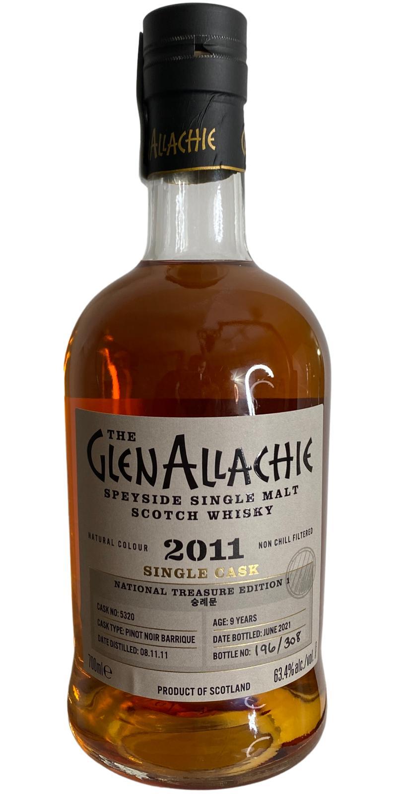 Glenallachie 2011  Single Cask