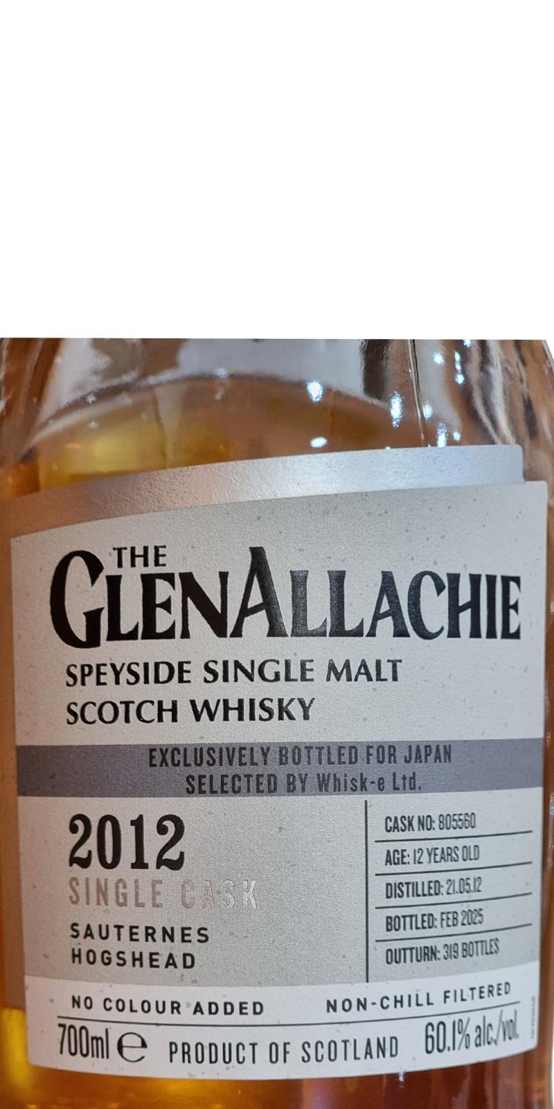 Glenallachie 2012  Single Cask