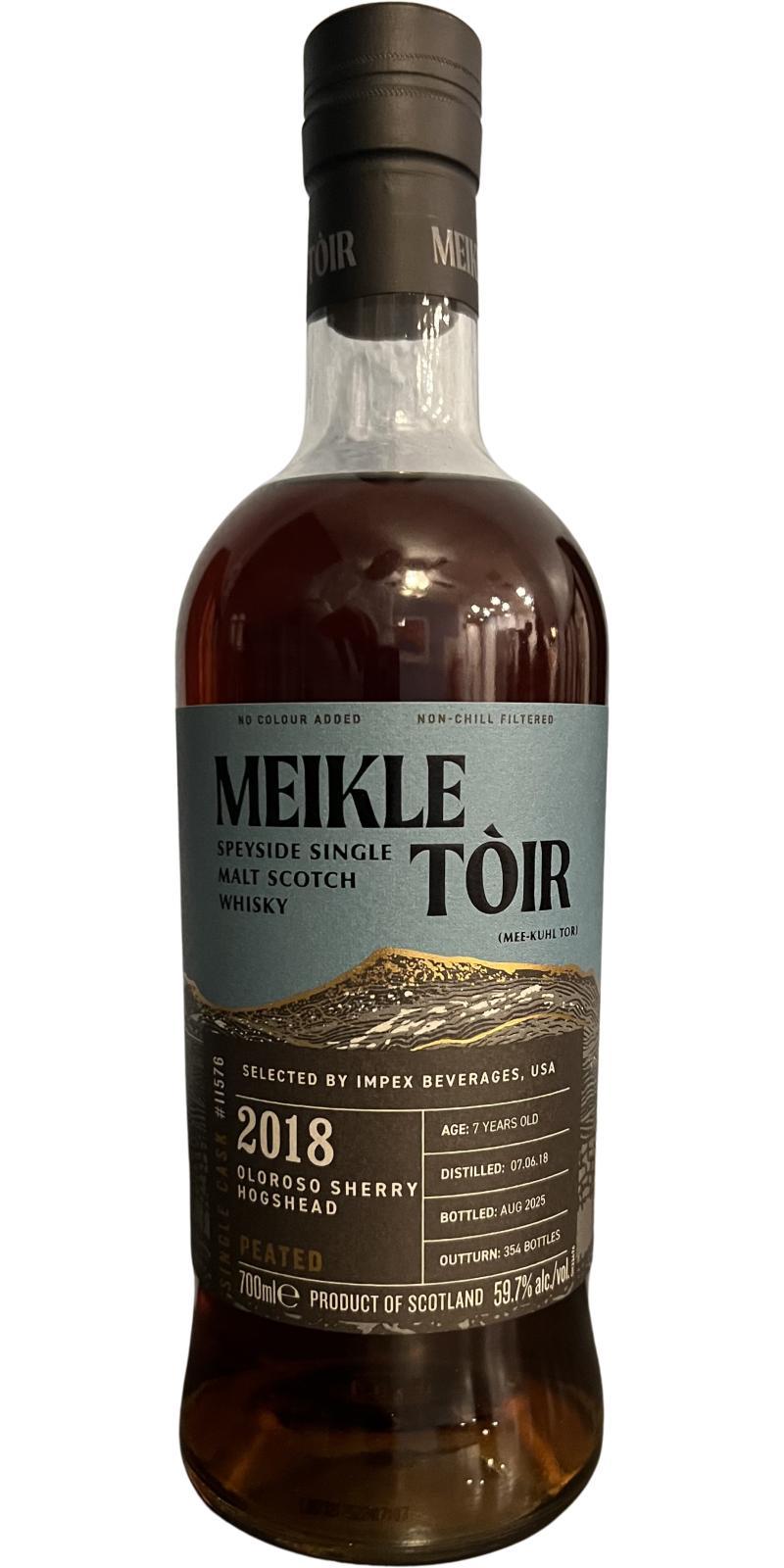 Meikle Tòir 2018  Single Cask