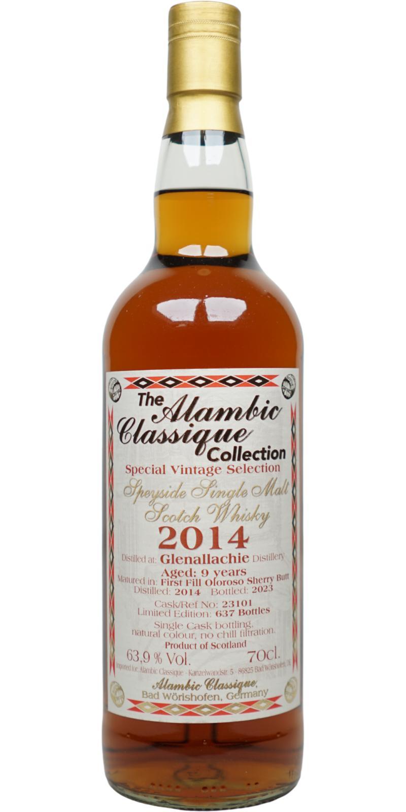 Glenallachie 2014 AC  Special Vintage Selection