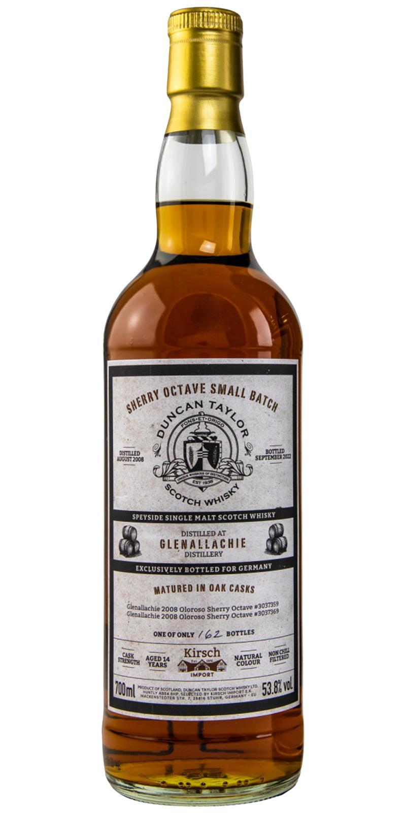 Glenallachie 2008 DT  Sherry Octave Small Batch