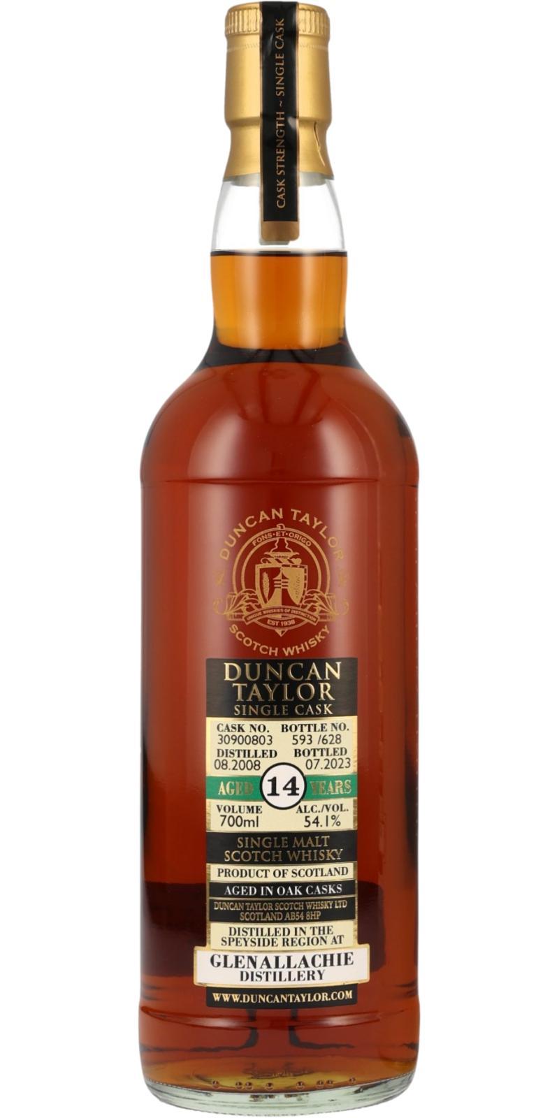 Glenallachie 2008 DT  Single Cask