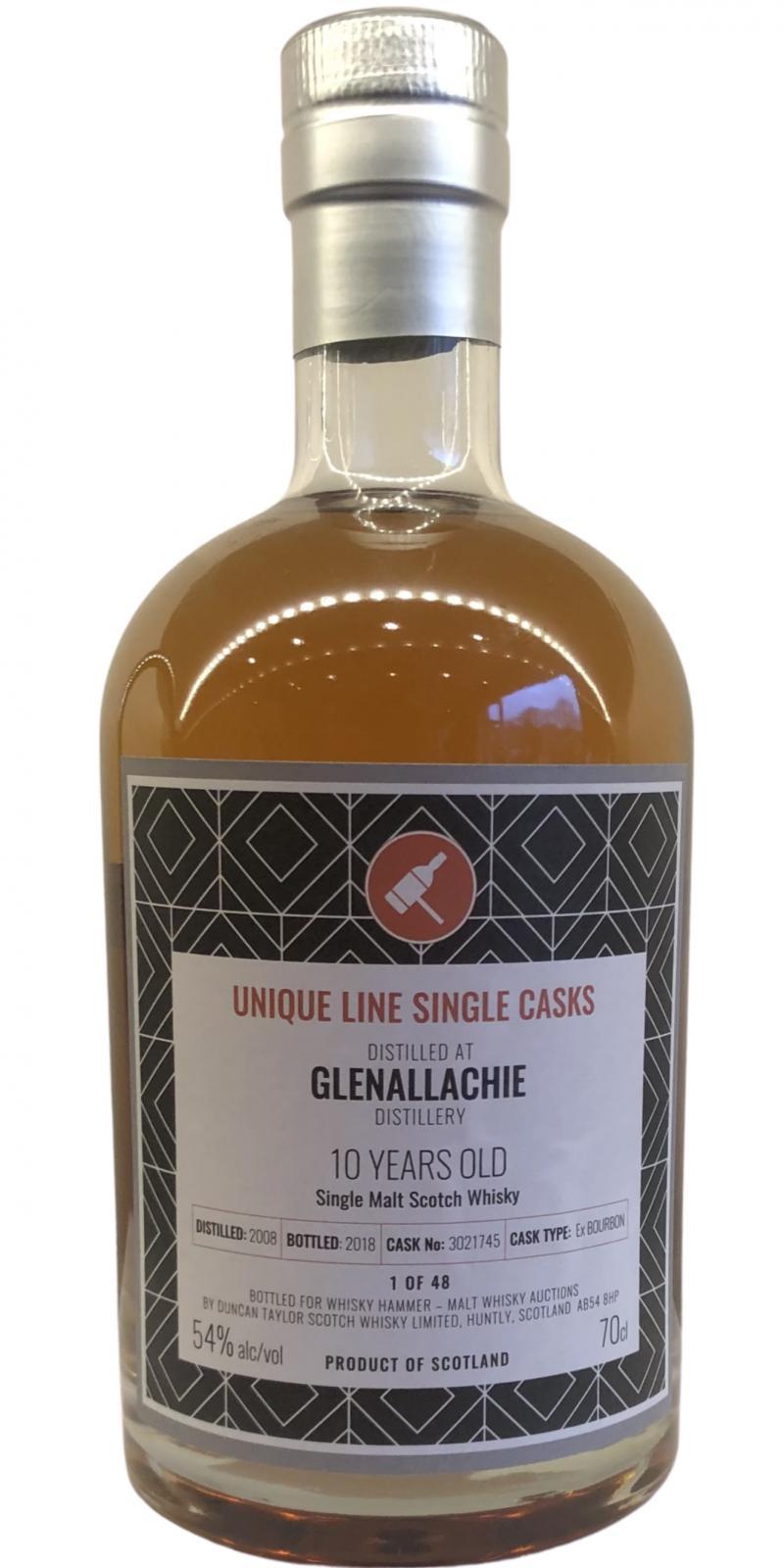 Glenallachie 2008 DT  Unique Line Single Casks