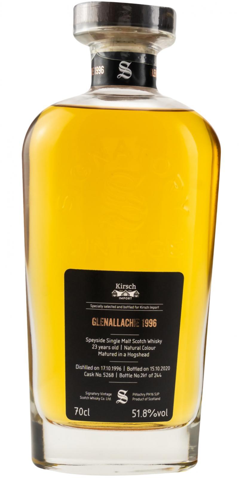 Glenallachie 1996 SV  Cask Strength Collection