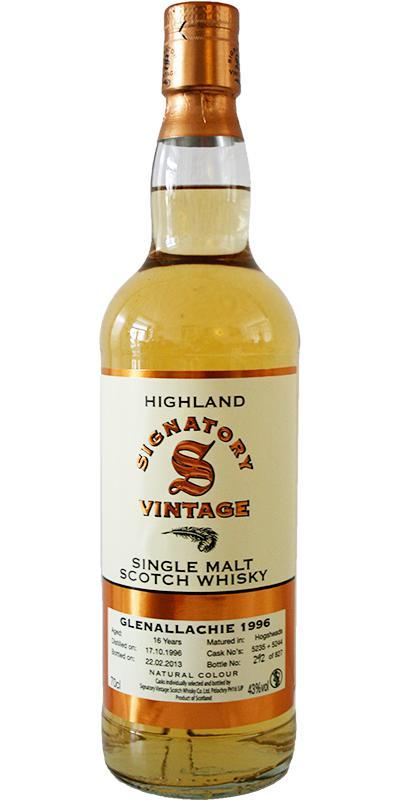 Glenallachie 1996 SV  Vintage Collection
