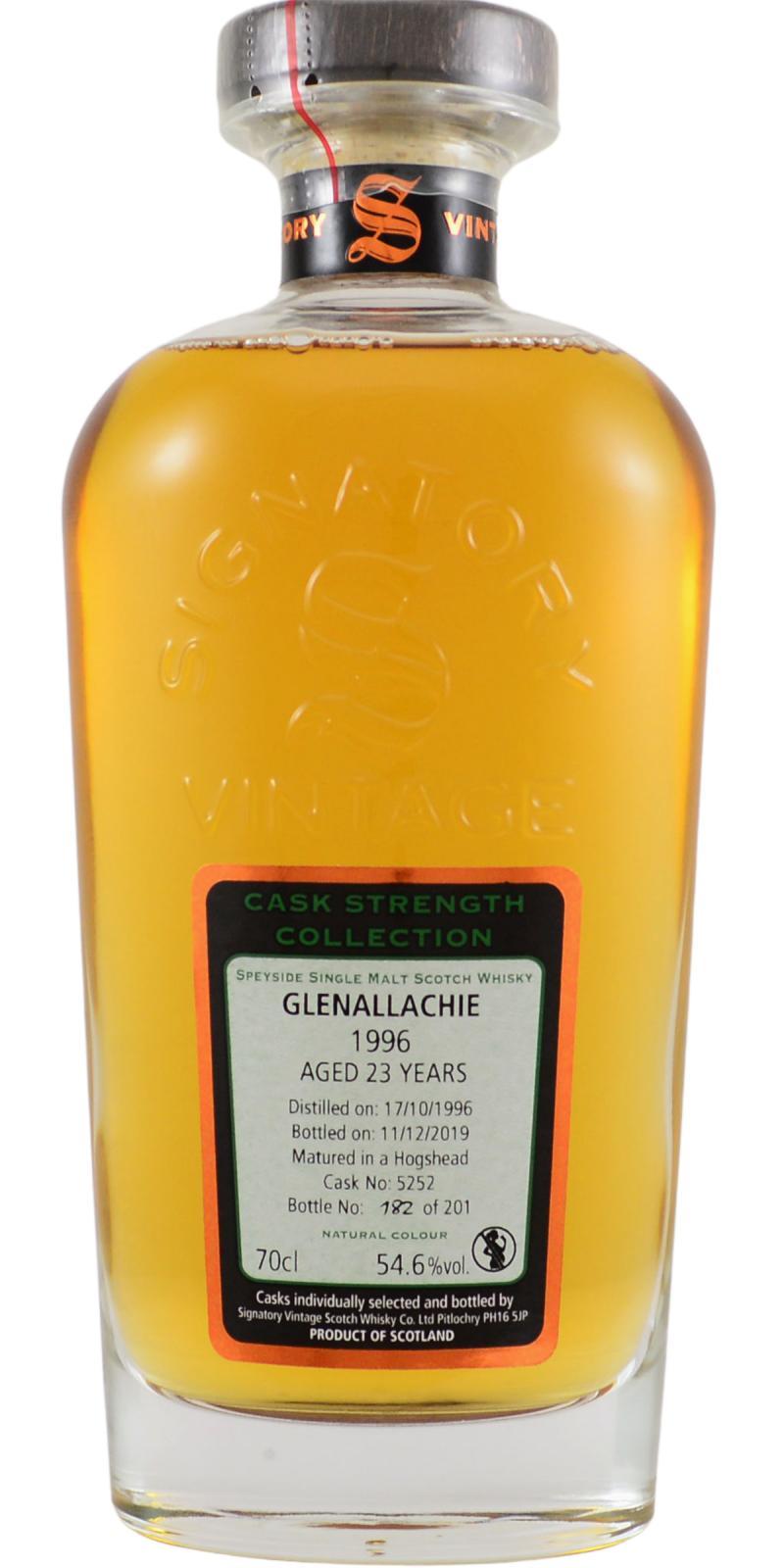 Glenallachie 1996 SV  Cask Strength Collection