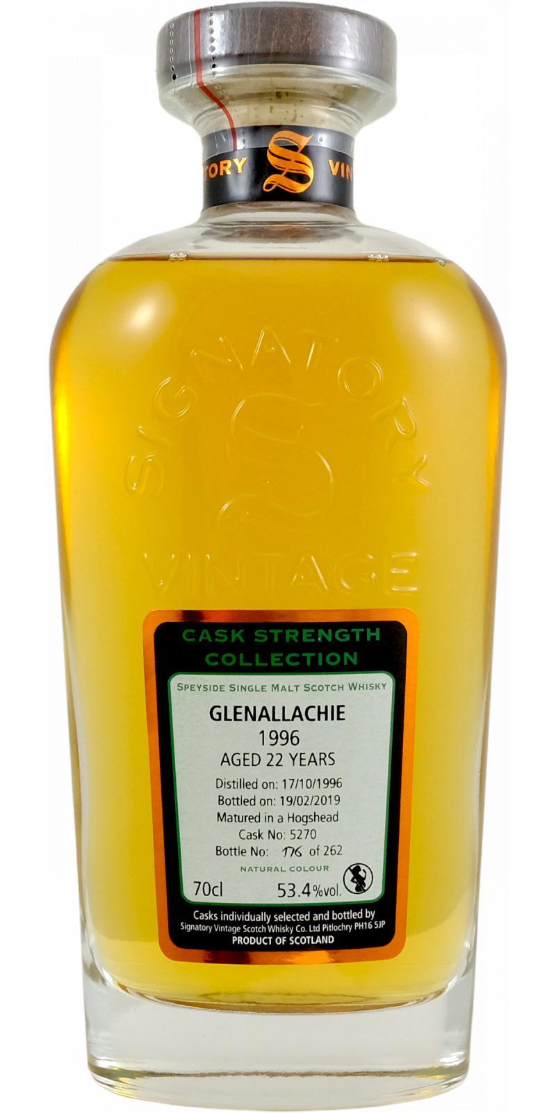 Glenallachie 1996 SV  Cask Strength Collection