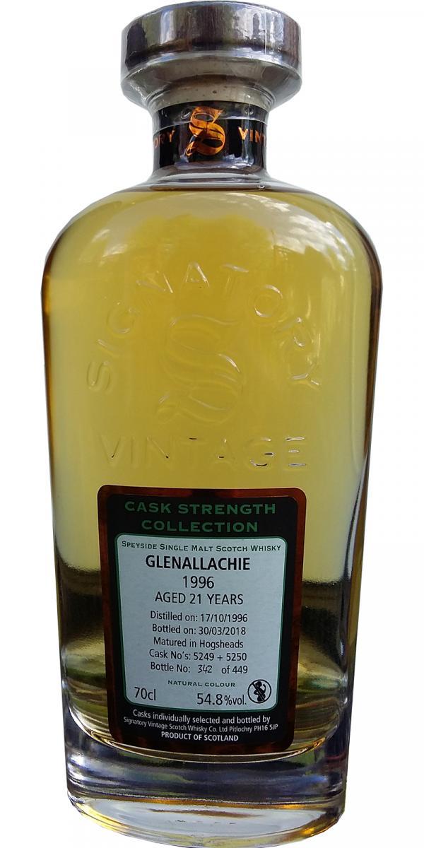 Glenallachie 1996 SV  Cask Strength Collection