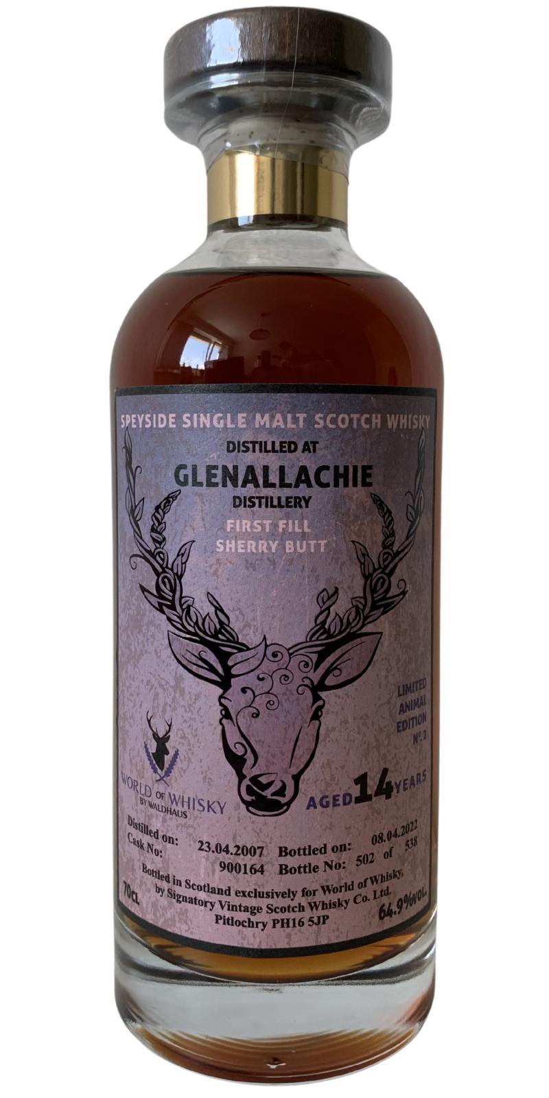 Glenallachie 2007 SV  Limited Animal Edition No. 2