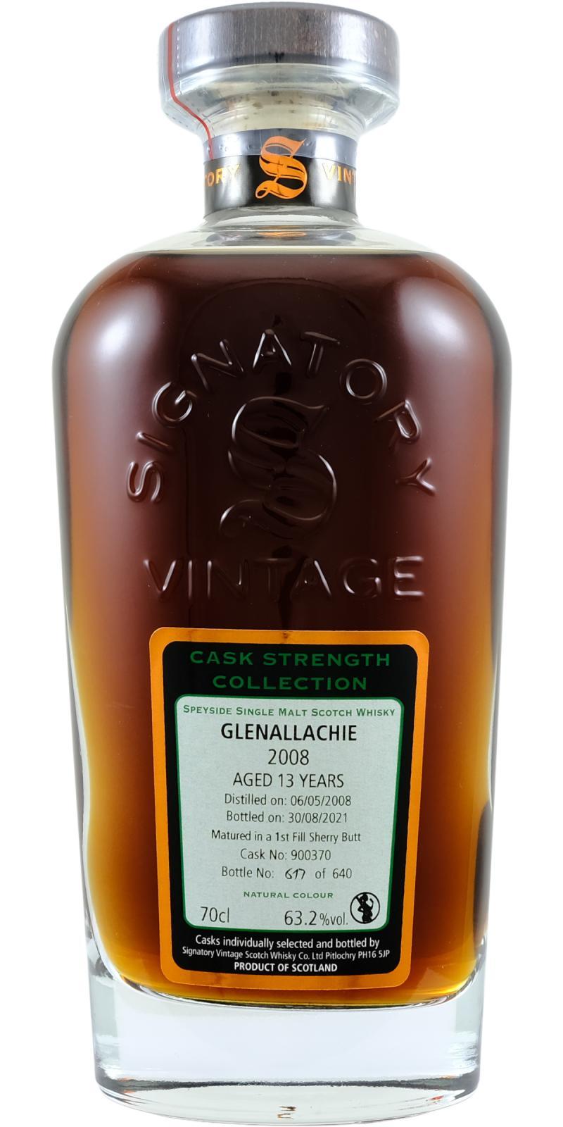 Glenallachie 2008 SV  Cask Strength Collection