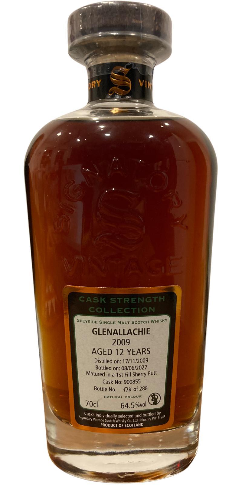 Glenallachie 2009 SV  Cask Strength Collection