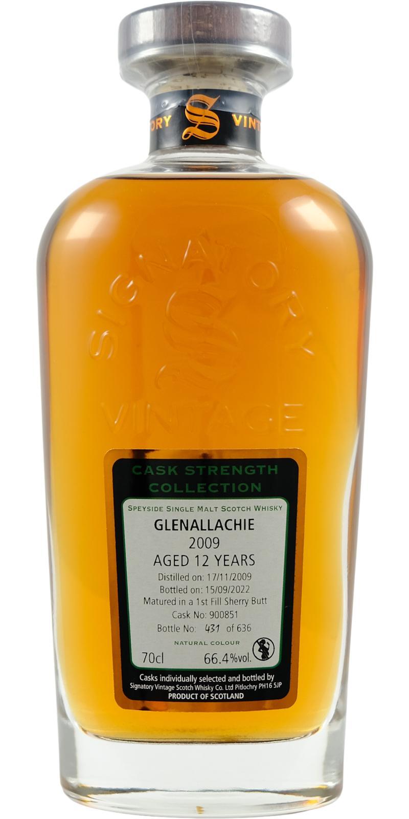Glenallachie 2009 SV  Cask Strength Collection