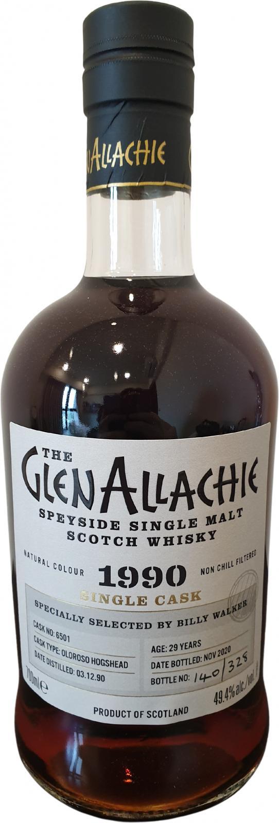 Glenallachie 1990  Single Cask
