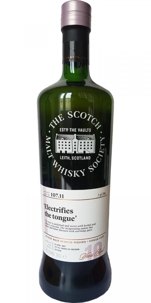Glenallachie 2007 SMWS 107.11  Electrifies the tongue