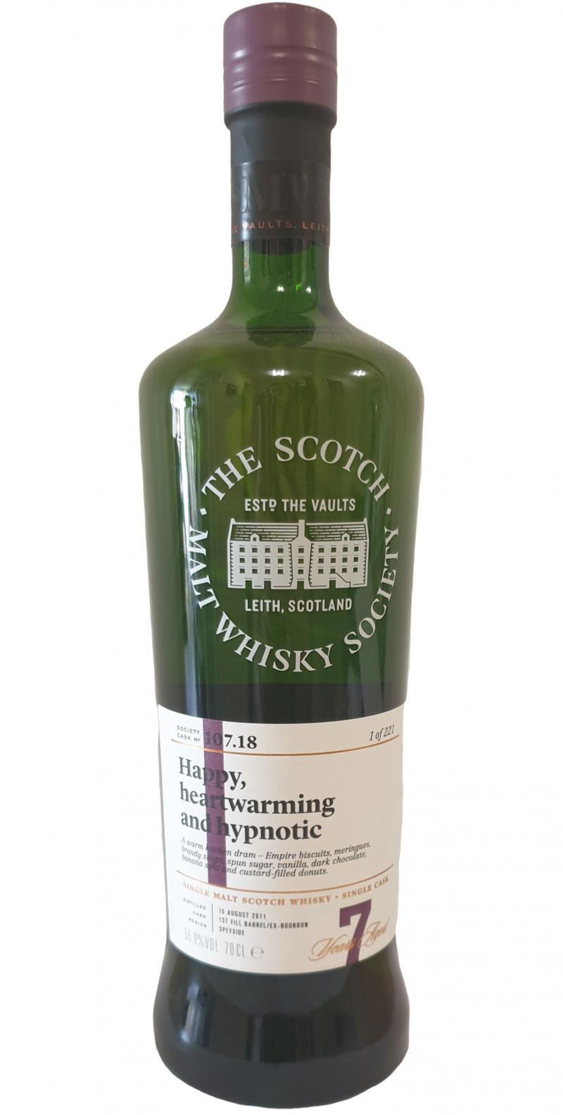 Glenallachie 2011 SMWS 107.18  Happy, heartwarming and hypnotic