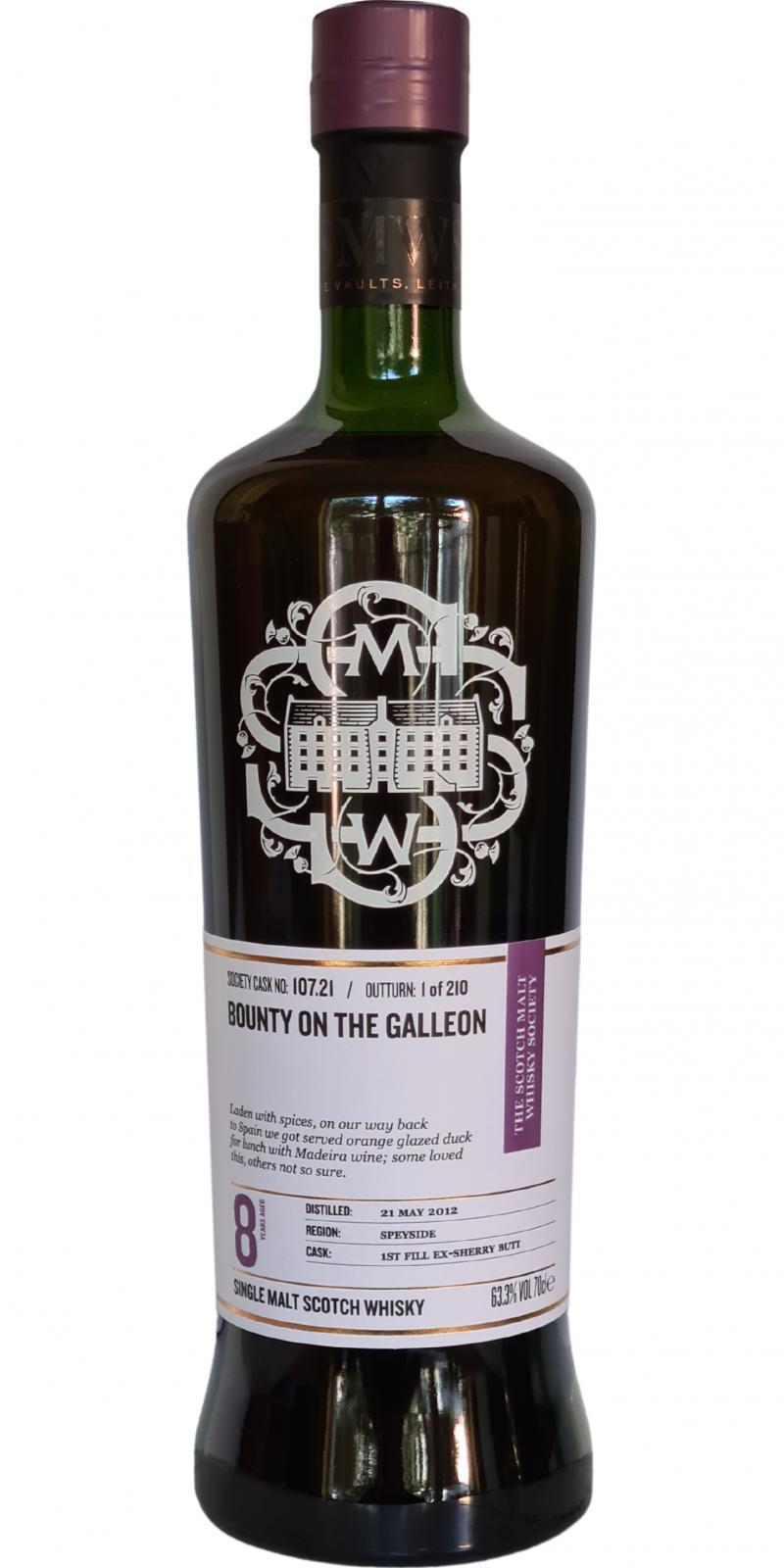 Glenallachie 2012 SMWS 107.21  Bounty on the galleon