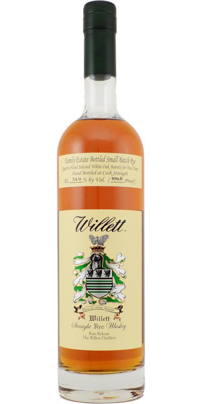 Willett 02-year-old  Family Estate Bottled Small Batch Rye
